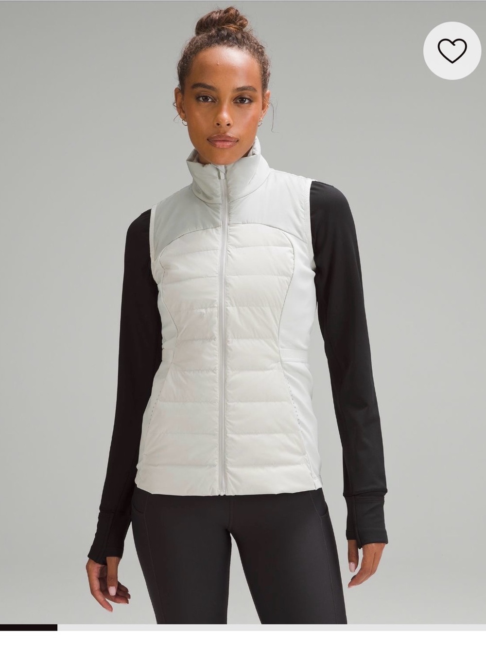 Lululemon Down For It All Vest - Vapor 
Size 8
